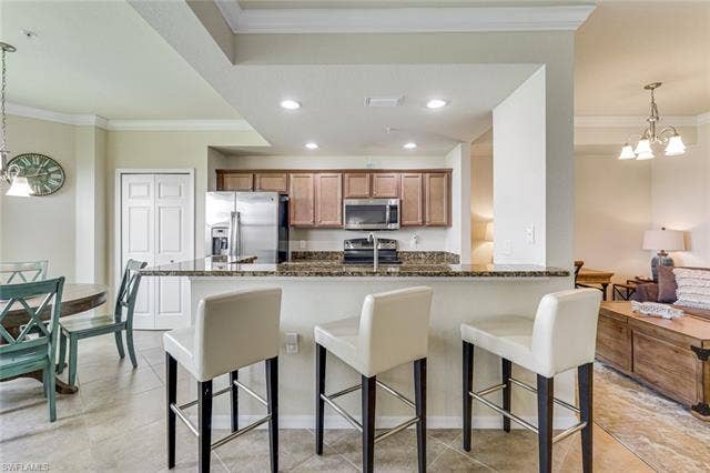 17951 Bonita National Blvd, #422, Bonita Springs, FL 34135 Full View of Kitchen Area