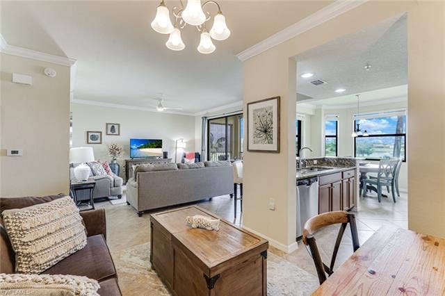 17951 Bonita National Blvd, #422, Bonita Springs, FL 34135 Full View of the Open Concept Living, All with an Outdoor View