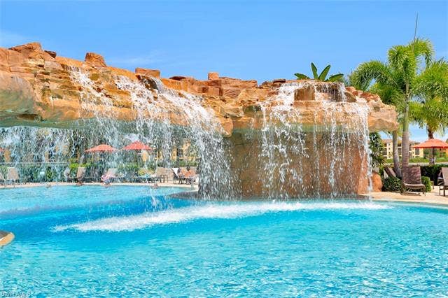 17951 Bonita National Blvd, #422, Bonita Springs, FL 34135 Waterfall at the Community Pool
