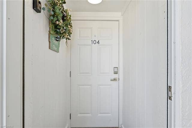 8300 Estero Blvd, #104, Fort Myers Beach, FL 33931 Entryway - - Virtually Edited Image