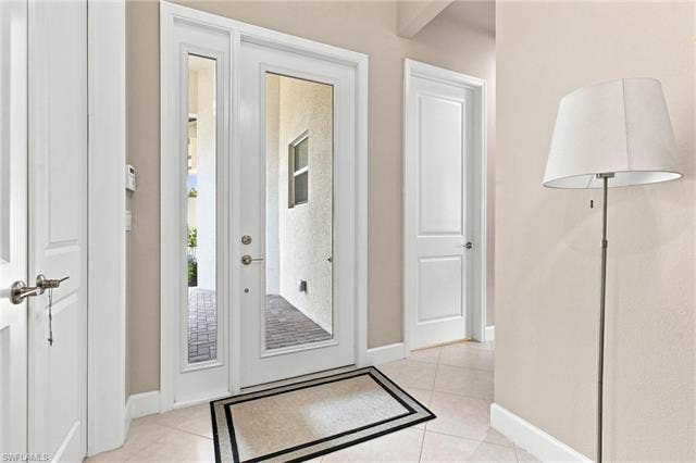 28410 Capraia Dr, Bonita Springs, FL 34135 Hurricane Rated Glass Front Door.