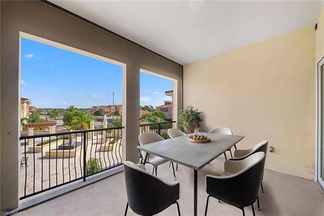 21450 Strada Nuova Cir, #A302, Estero, FL 33928 Screened lanai off the living room.