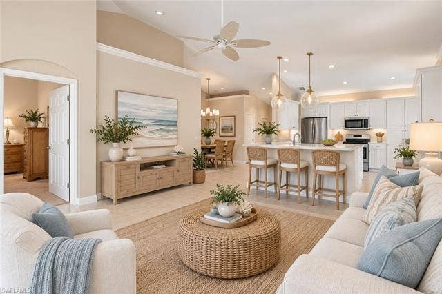 20061 Seagrove St, #1105, Estero, FL 33928 AI generated photo with a coastal contemporary design