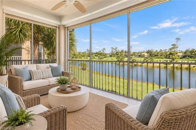 20061 Seagrove St, #1105, Estero, FL 33928 AI generated photo with a coastal contemporary design