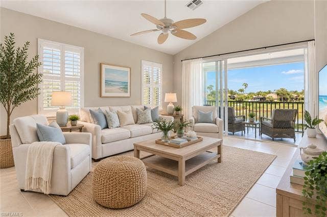 20061 Seagrove St, #1105, Estero, FL 33928 AI generated photo with a coastal contemporary design