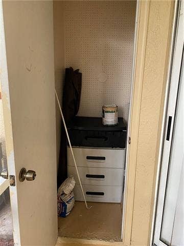3170 Seasons Way, #804, Estero, FL 33928 Storage closet in Lanai