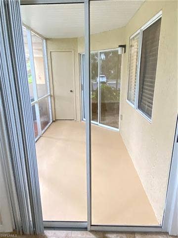 3170 Seasons Way, #804, Estero, FL 33928 Doorwall from Master Bedroom into Lanai