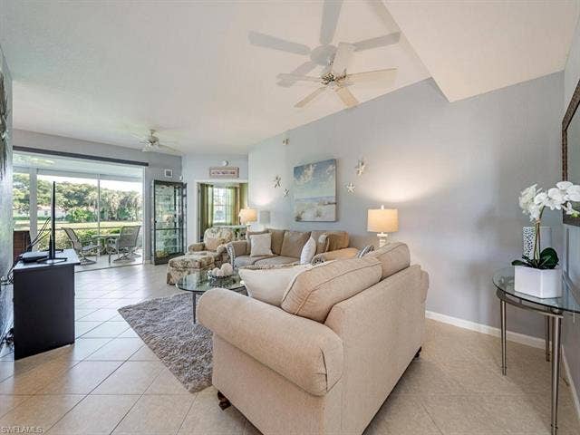 22911 Rosedale Dr, #101, Estero, FL 34135 Great room with beautiful views