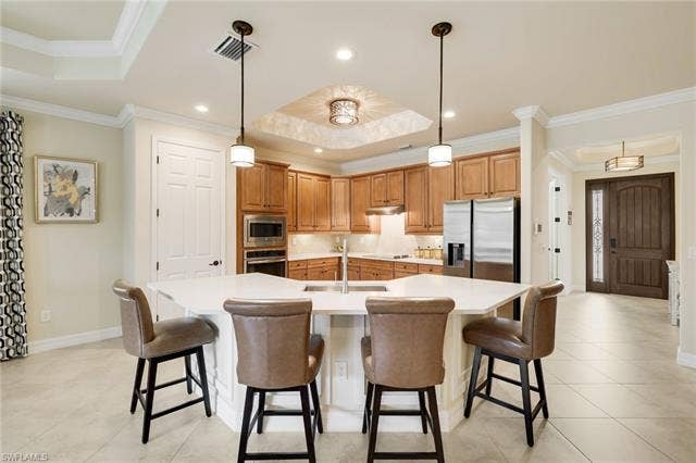 28522 Westmeath Ct, Bonita Springs, FL 34135 Updated Kitchen Featuring Luxury Quartz Countertops