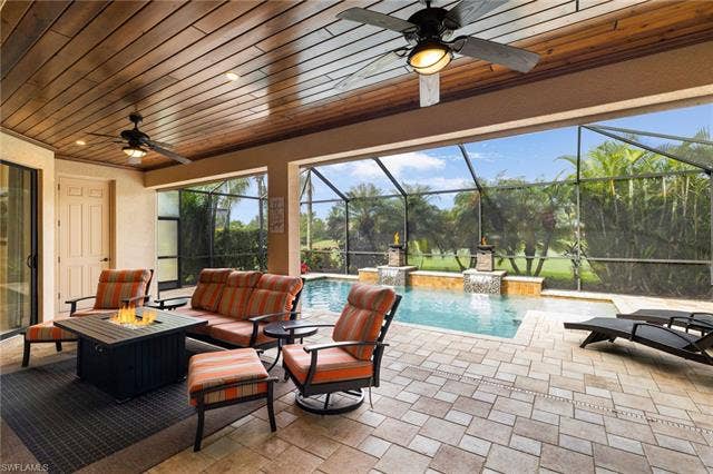 28522 Westmeath Ct, Bonita Springs, FL 34135 Spacious Lanai