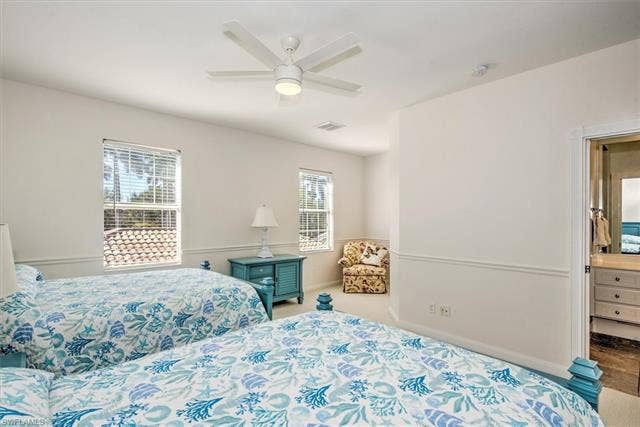 15059 Blue Marlin Ter, Bonita Springs, FL 34135 Recessed upper floor massive main bedroom walk in closet lighting, ceiling fan,