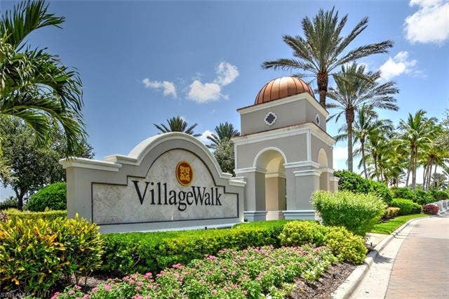 15059 Blue Marlin Ter, Bonita Springs, FL 34135 Community entry monument. Guard gated entry 24/7 architectural tower and copper dome
