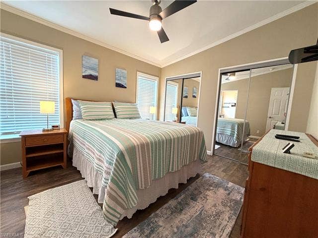 4710 W Lafayette Ln, Estero, FL 33928 Wood-finish flooring with crown molding