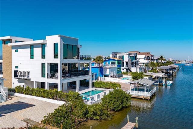455 Palermo Cir, Fort Myers Beach, FL 33931 View of water - Virtually Edited Image