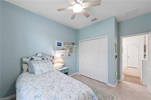 19712 The Place Blvd, Estero, FL 33928 Ceiling fan with light fixture, built-in bi-fold closet