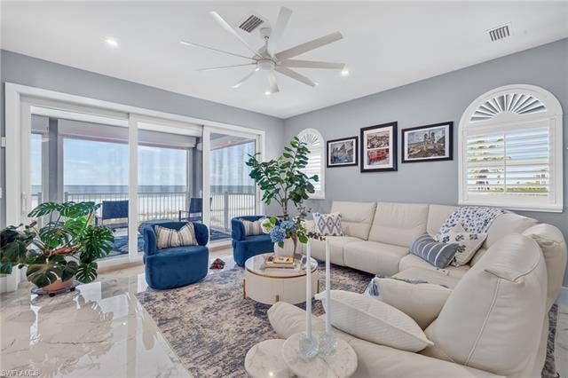 61 Mango St, Fort Myers Beach, FL 33931 Gulf Front Views Virtually Edited Image