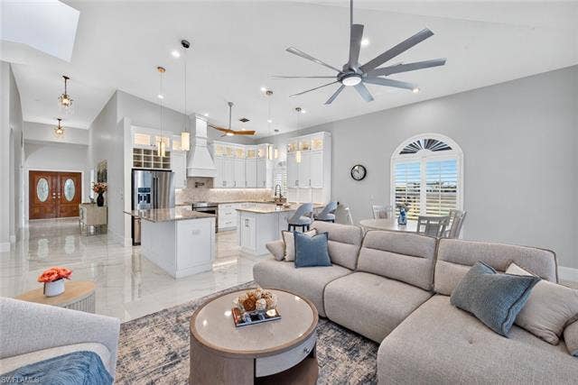61 Mango St, Fort Myers Beach, FL 33931 Vast living spaces- Virtually Edited Image