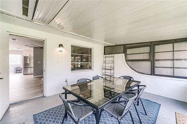1500 Popham Dr, #A16, Fort Myers, FL 33919 Back lanai