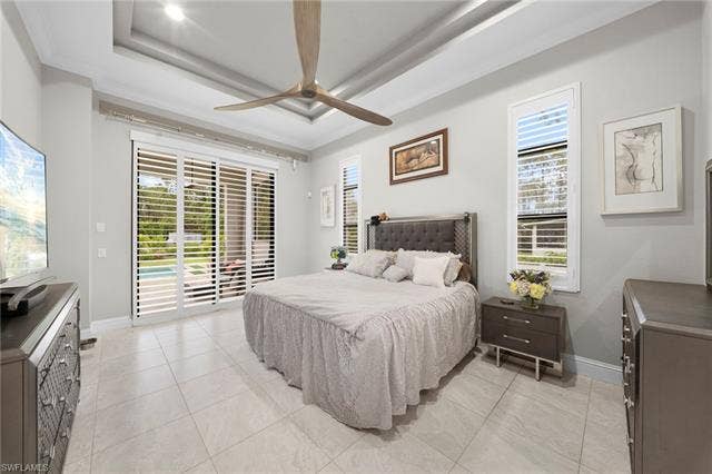 9796 Strike Ln, Bonita Springs, FL 34135 Tray ceiling with recessed lighting