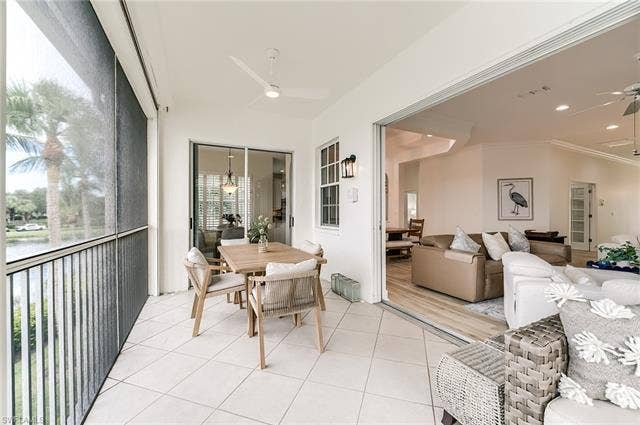 9533 Cypress Hammock Cir, #202, Estero, FL 34135 Screened Lanai