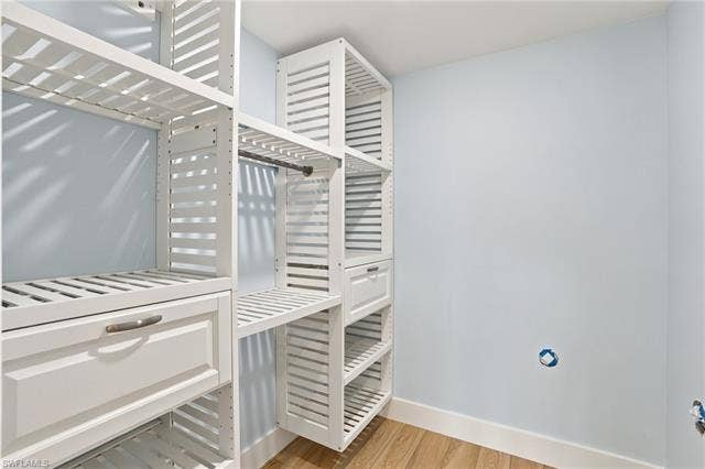 2580 Estero Blvd, #15, Fort Myers Beach, FL 33931 Primary closet with built-ins