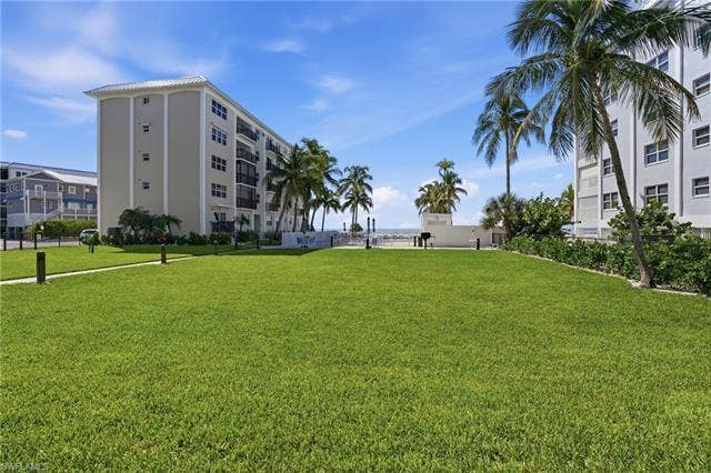 2580 Estero Blvd, #15, Fort Myers Beach, FL 33931 Beautiful grounds of Estero Beach Club -Screened in lanai with Gulf views and electric shutters