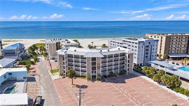 2580 Estero Blvd, #15, Fort Myers Beach, FL 33931 Aerial view of Estero Beach club just steps away from the Gulf