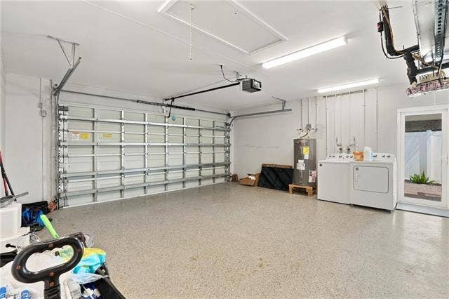 310 Madison Ct, Fort Myers Beach, FL 33931 Spacious two car garage with epoxy flooring