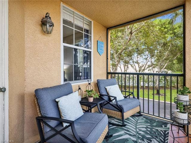 8659 River Homes Ln, #1202, Bonita Springs, FL 34135 This balcony has new screens