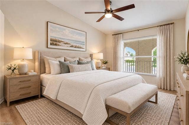 21331 Lancaster Run, #525, Estero, FL 33928 Master Bedroom Virtually Staged
