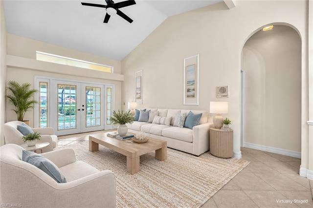 11543 Tanager Ct, Naples, FL 34119 STAGED Living Room