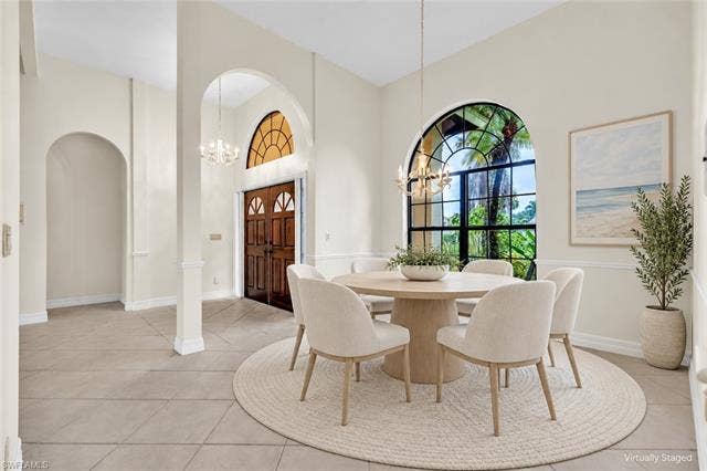 11543 Tanager Ct, Naples, FL 34119 STAGED Dining Room