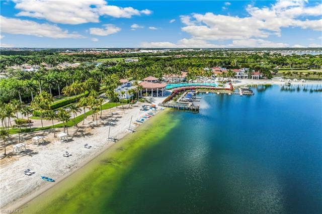 19044 Via Messina Way, Miromar Lakes, FL 33913 Aerial view of Lake Como