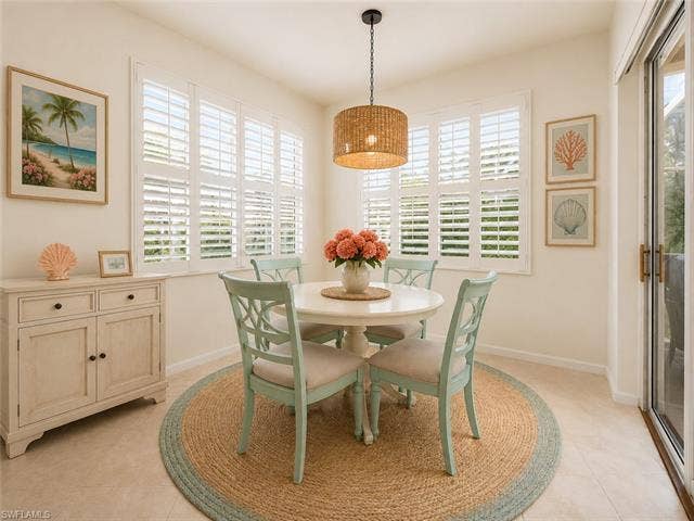 9375 Oak Strand Dr, Estero, FL 34135 Virtually staged breakfast room