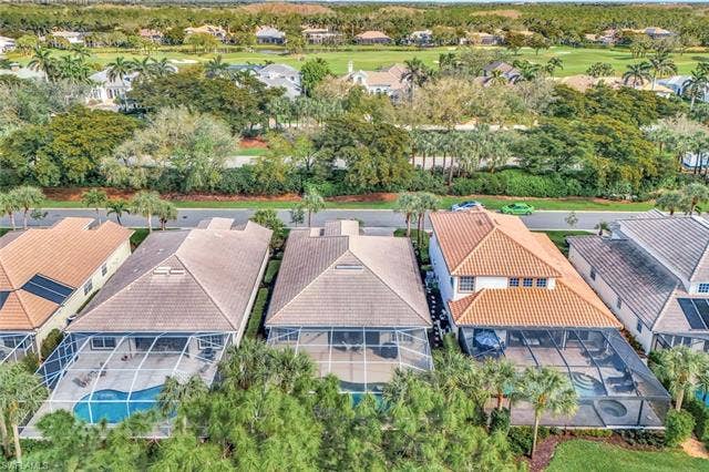 9375 Oak Strand Dr, Estero, FL 34135 Bird's eye view with a residential view