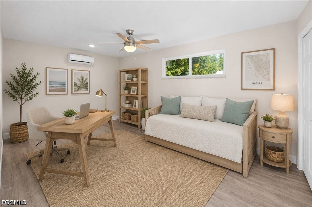 2514 SE 26th Avenue, Cape Coral, FL 33904 Second Guest Bedroom. Can be a home office. Virtually Staged.
