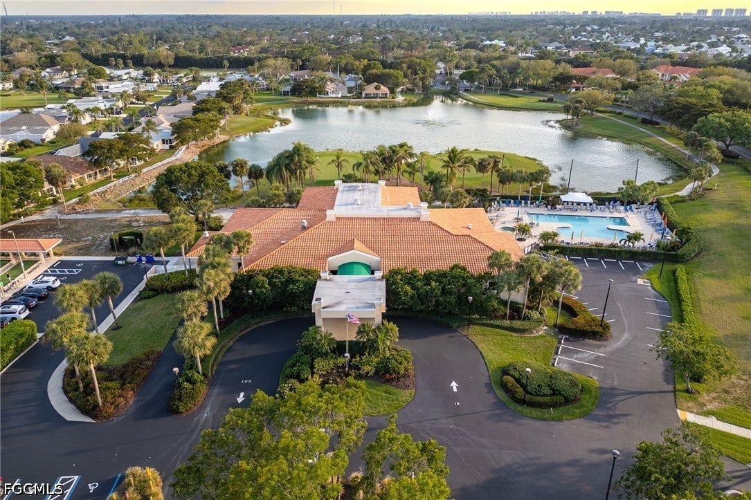 26600 ROSEWOOD POINTE Drive, #B-105, Bonita Springs, FL 34135 Bird's eye view with a water view