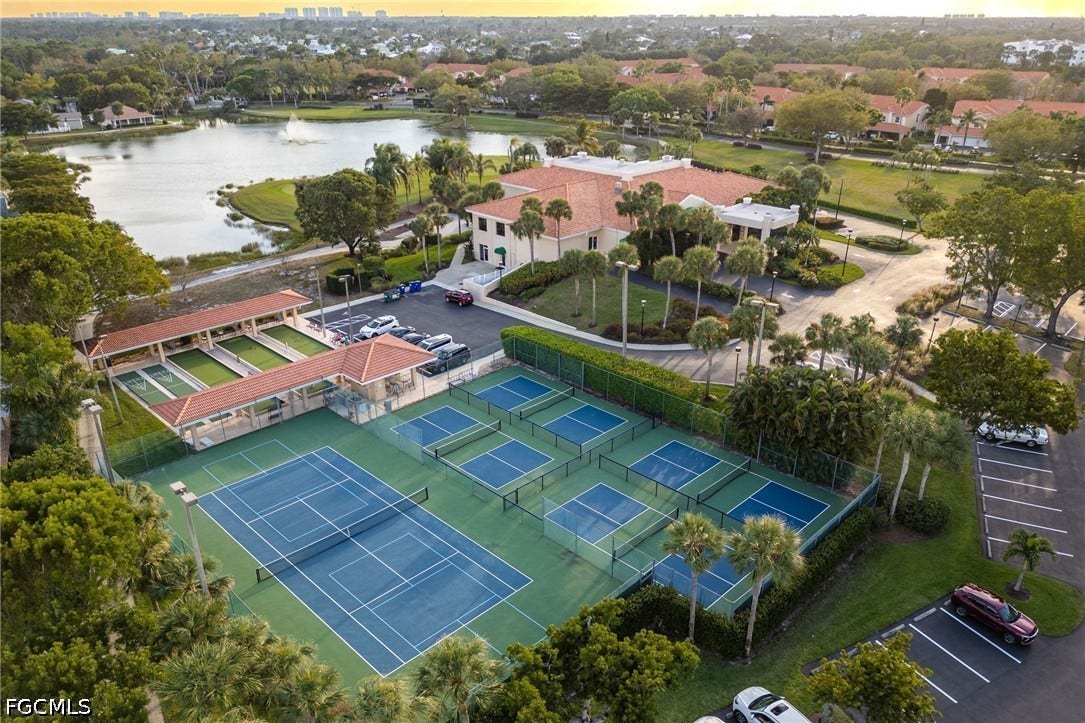 26600 ROSEWOOD POINTE Drive, #B-105, Bonita Springs, FL 34135 Aerial view featuring a water view