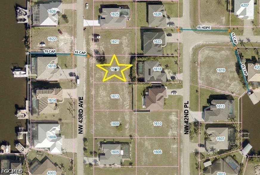 1617 NW 43rd Avenue, Cape Coral, FL 33993 Close in Aerial view