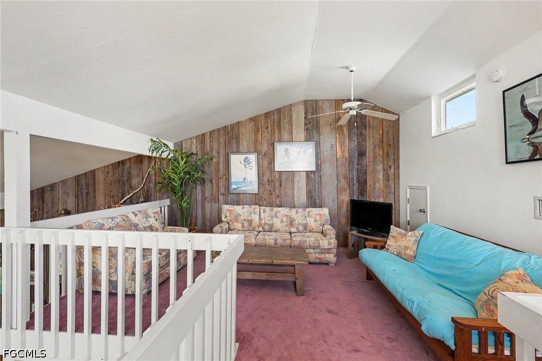 BLUE BAYOU A:  LOFT AREA.  CARPETED.  CLERESTORY WINDOWS.  "BARN-WOOD" STYLE DECORATIVE WALLS.  FUTON AND PULL-OUT SOFA.