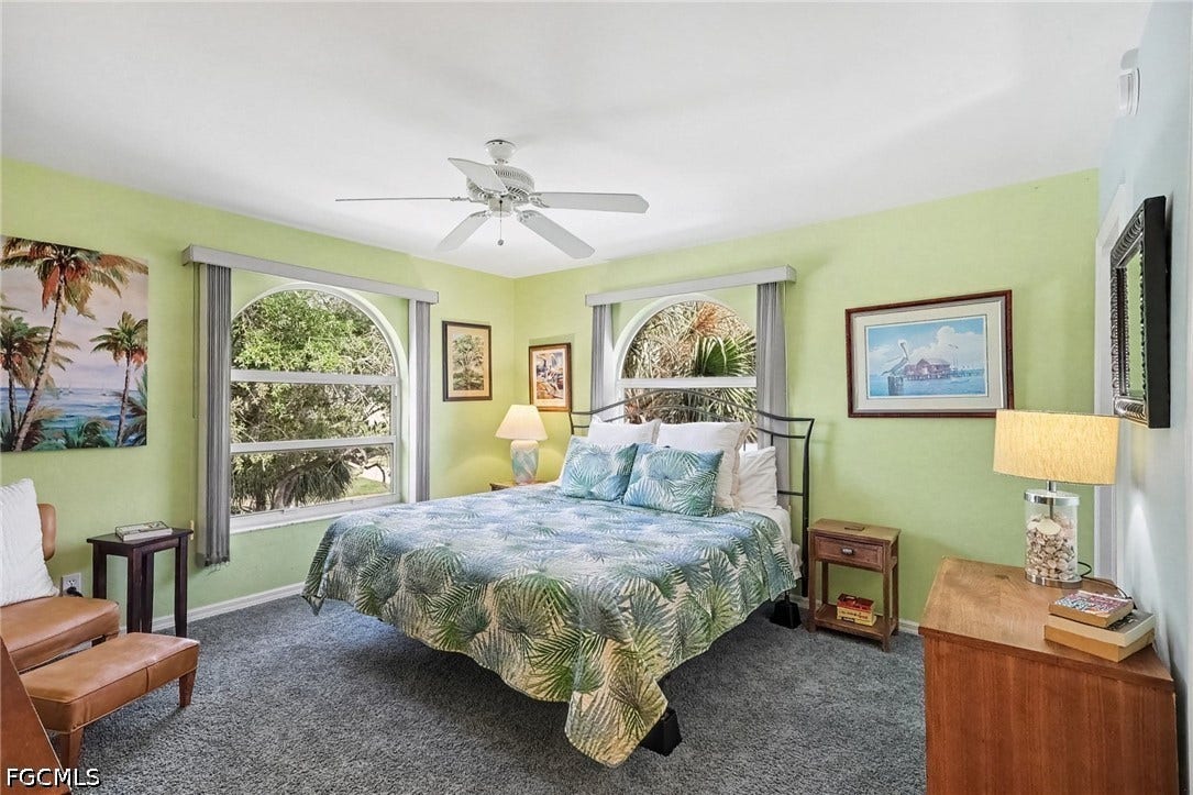 BLUE BAYOU A:  PRIMARY SUITE W/WESTERN AND NORTHERN EXPOSURE WINDOWS.  ENTRANCE TO WALK-IN CLOSET IS TO RIGHT REAR.