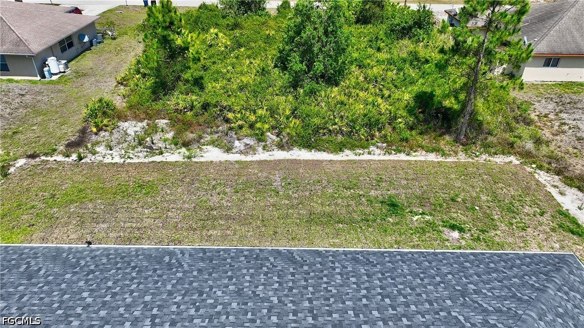 View from above of property