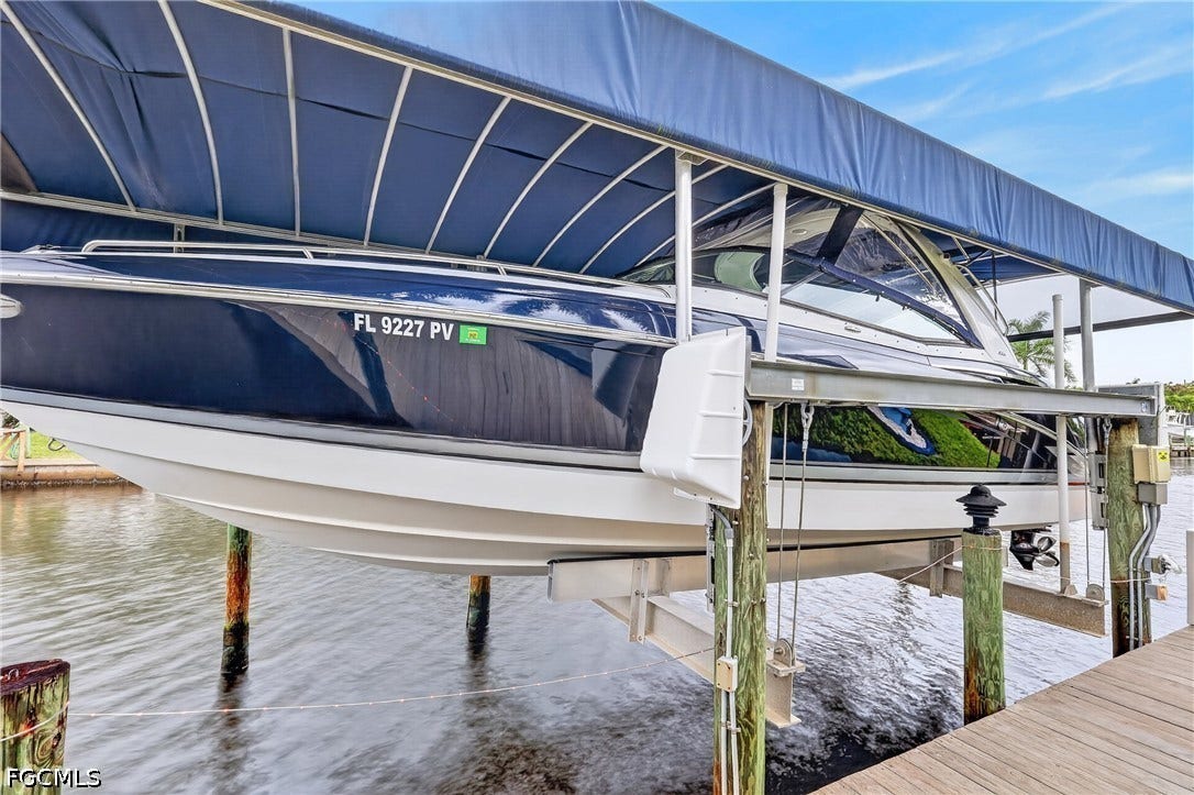 1416 SW 49th Terrace, Cape Coral, FL 33914 Dock and 16,000 lb lift