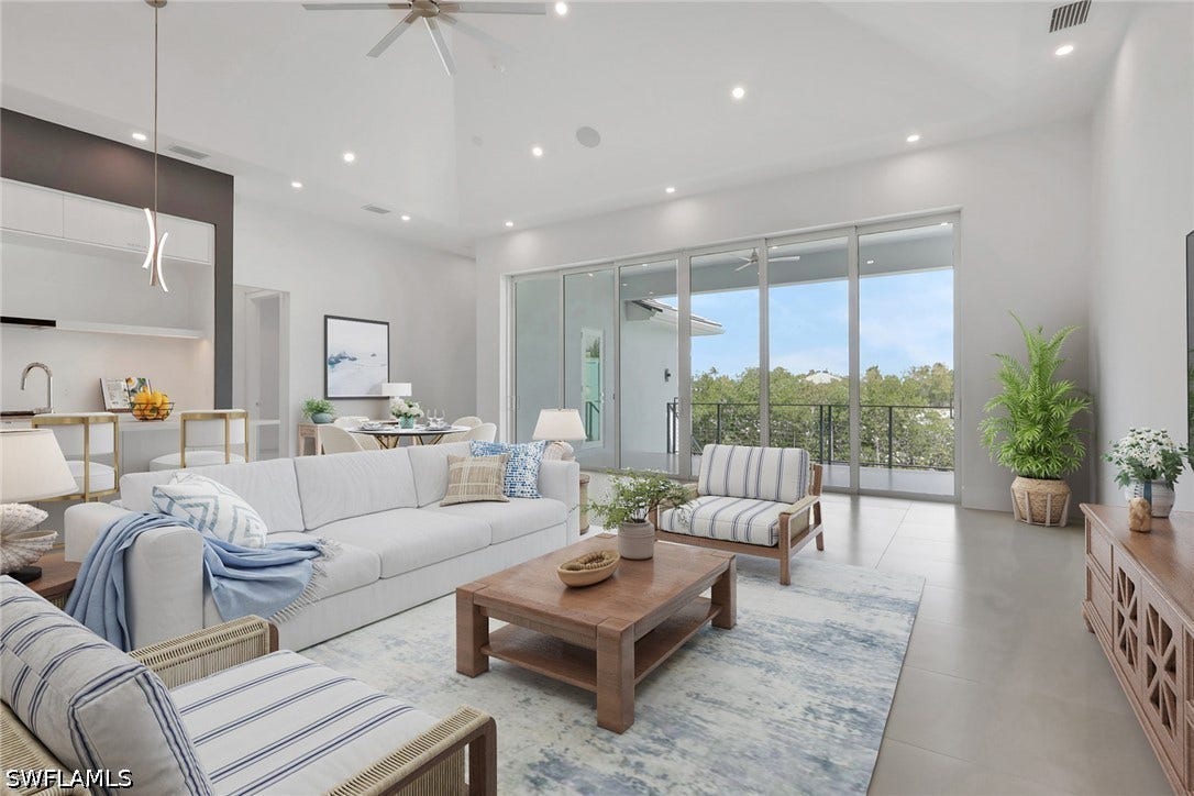 215 1st Street, Bonita Springs, FL 34134 Virtually staged Living