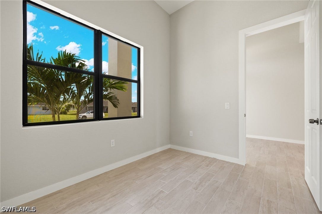 Flooring upgraded to premium, color-matched Luxury Vinyl Plank [LVP].