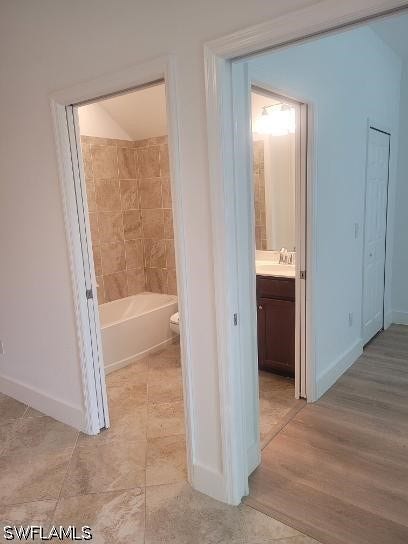 First floor bathroom and bedroom.