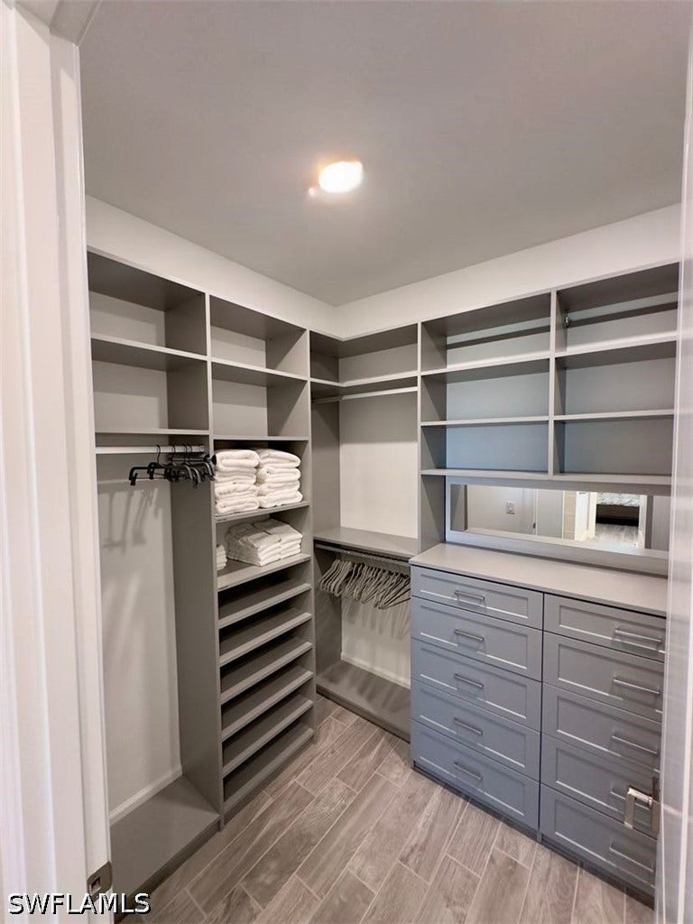 Primary walk-in closet