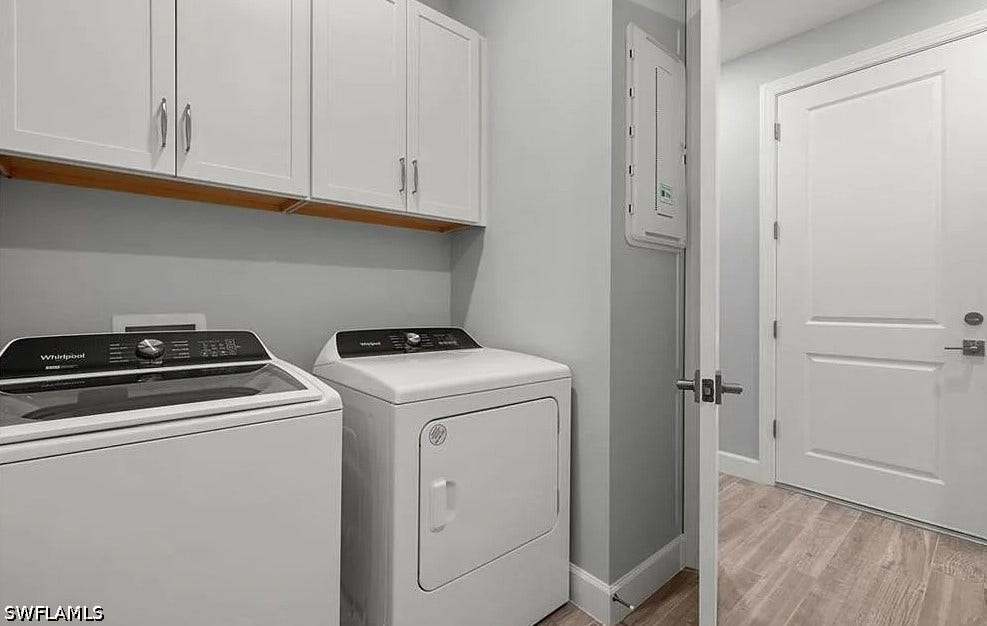 Finished laundry room