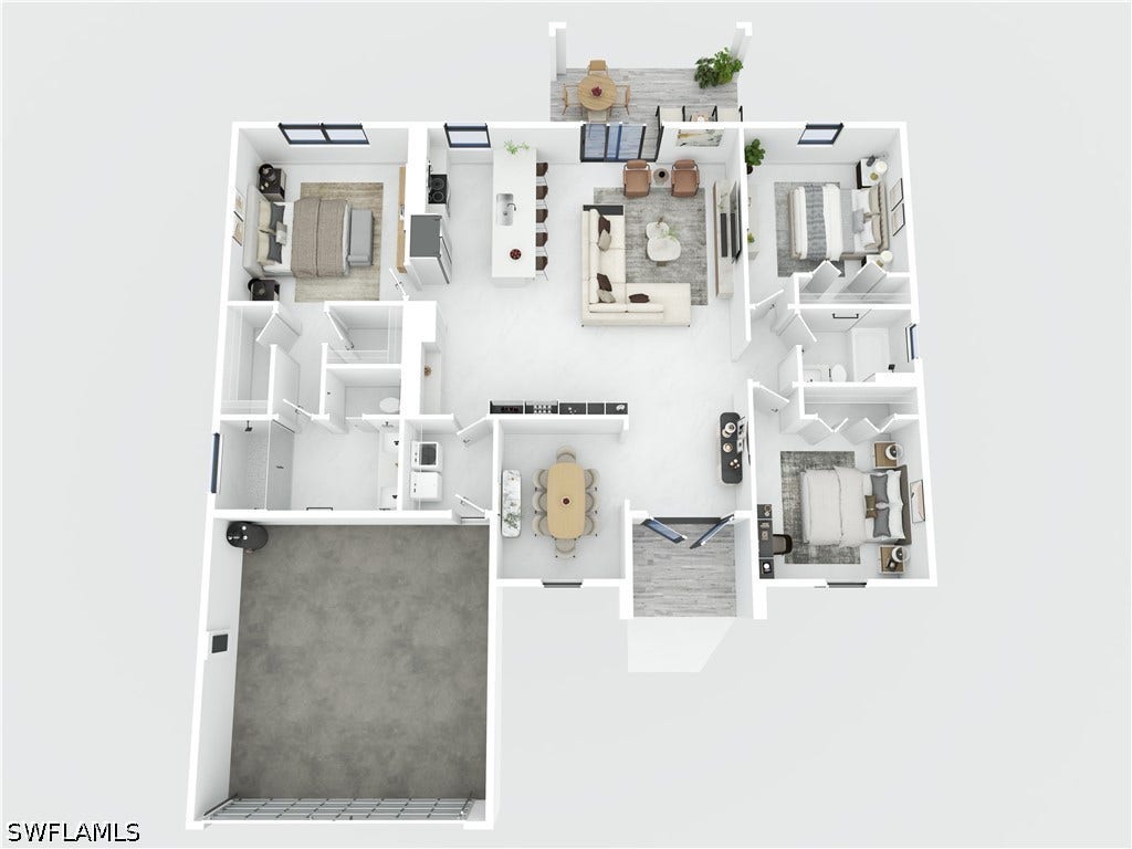 532 Lone Star Lane, Lehigh Acres, FL 33974 Floor plan