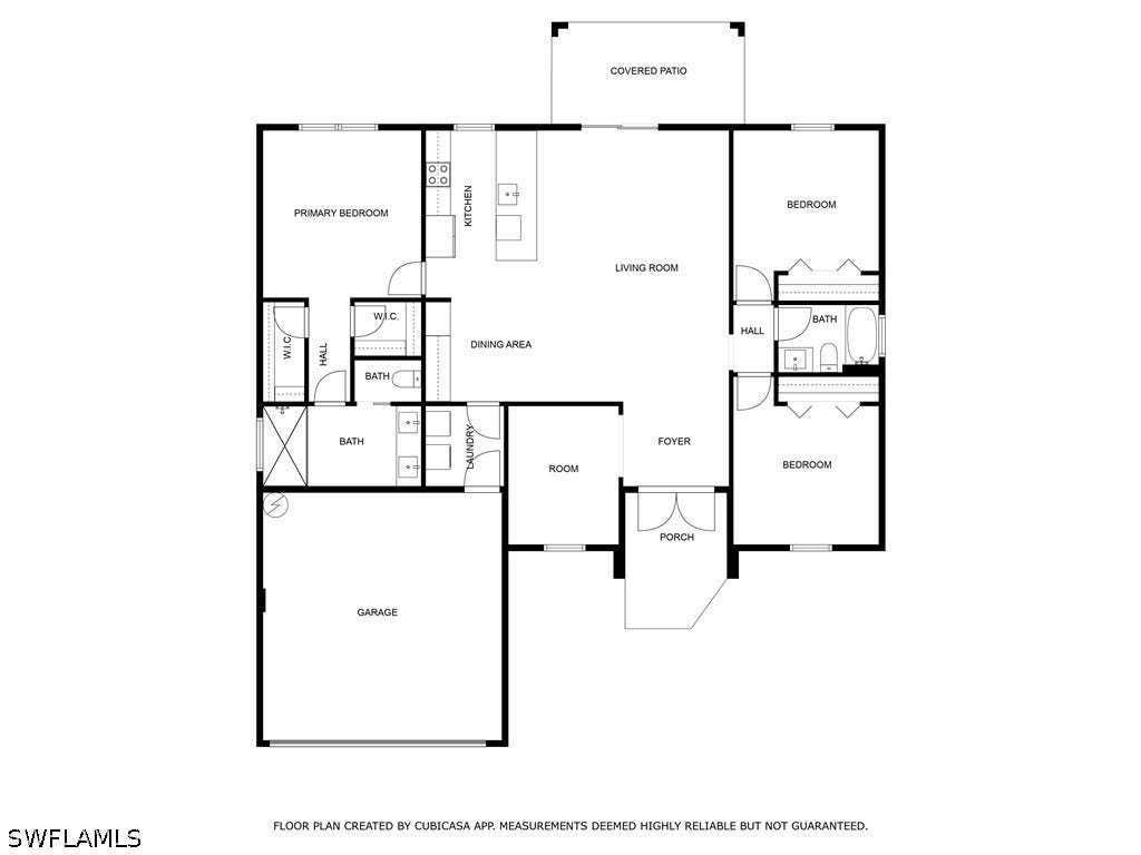 532 Lone Star Lane, Lehigh Acres, FL 33974 Floor plan